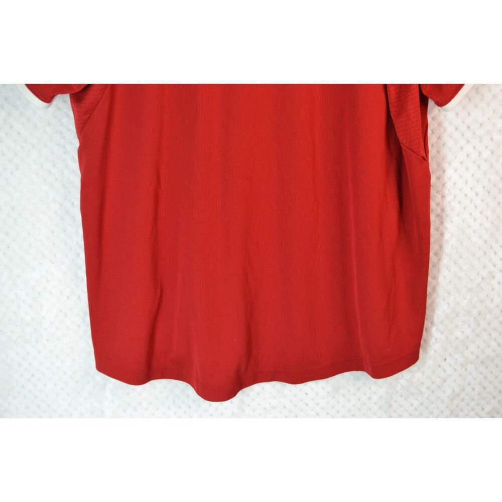 Adidas Climalite Nebraska Men's XL Red Short Sleeve Polo Shirt - Picture 12 of 14
